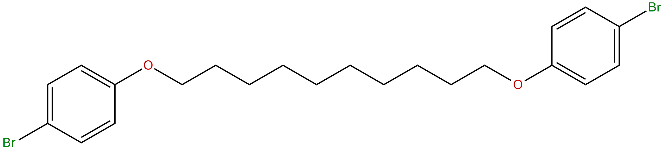 Image of Benzene, 1,1'-[1,10-decanediylbis(oxy)]bis*4-bromo-