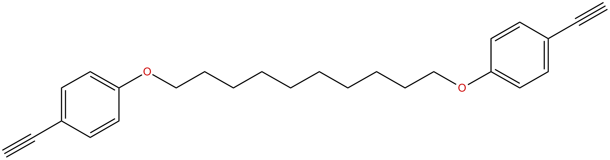 Image of Benzene, 1,1'-[1,10-decanediylbis(oxy)]bis*4-ethynyl-