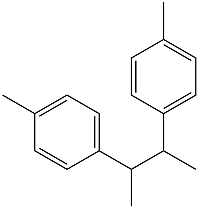 Image of benzene, 1,1'-(1,2-dimethyl-1,2-ethanediyl)bis[4-methyl-