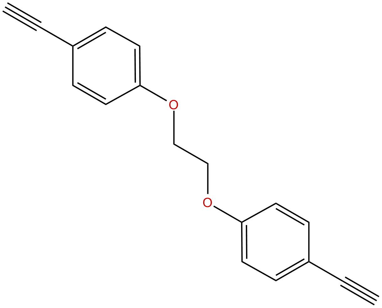 Image of Benzene, 1,1'-[1,2-ethanediylbis(oxy)]bis*4-ethynyl-
