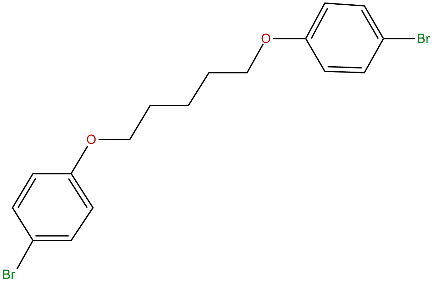 Image of Benzene, 1,1'-[1,5-pentanediylbis(oxy)]bis*4-bromo-