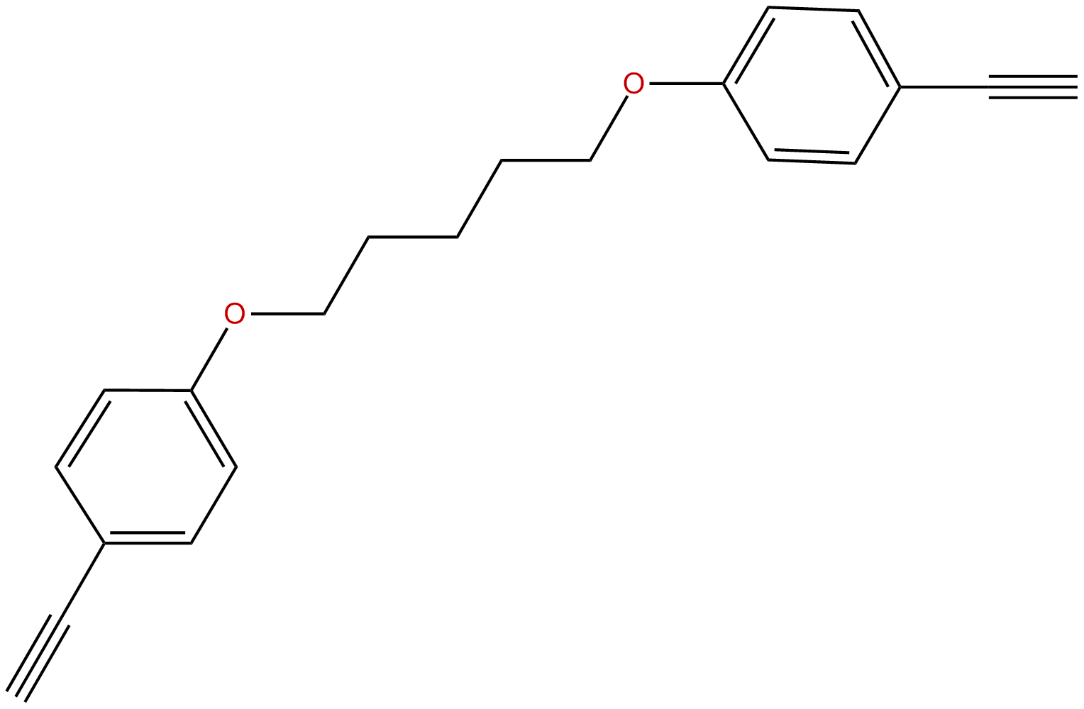 Image of Benzene, 1,1'-[1,5-pentanediylbis(oxy)]bis*4-ethynyl-