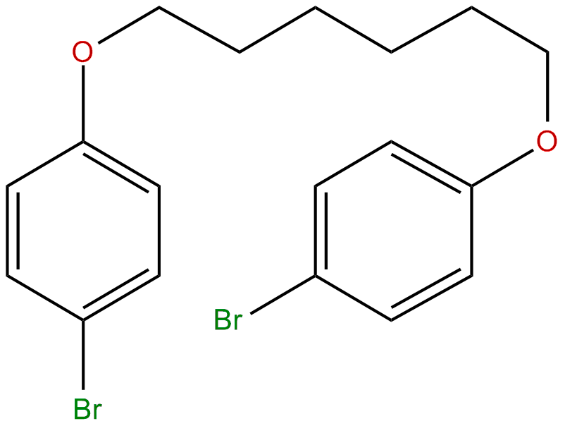 Image of benzene, 1,1'-[1,6-hexanediylbis(oxy)]bis-4-bromo-