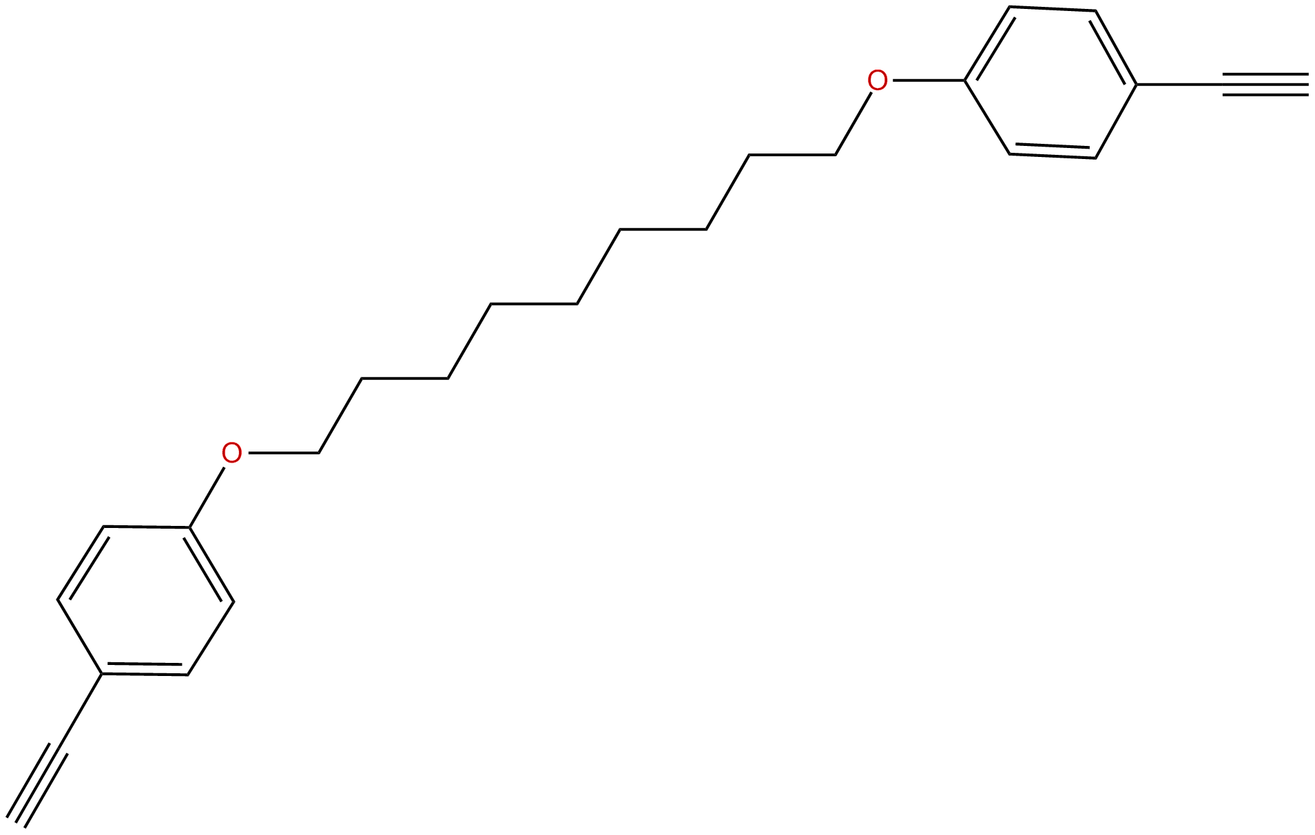 Image of Benzene, 1,1'-[1,9-nonanediylbis(oxy)]bis*4-ethynyl-