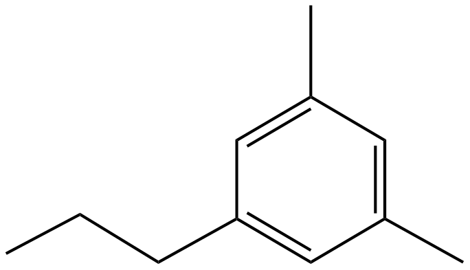 Image of benzene, 1,3-dimethyl-5-propyl-