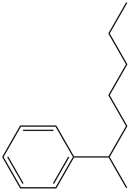 Image of benzene, (1-methylhexyl)-