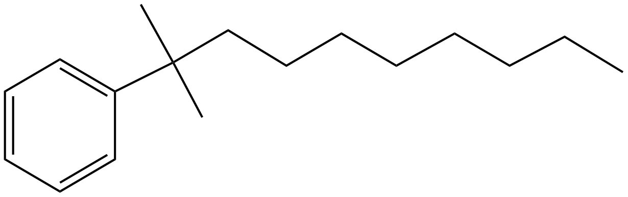Image of benzene, (1,1-dimethylnonyl)-