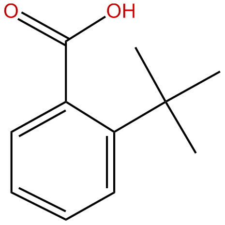 Image of benzoic acid, 2-(1,1-dimethylethyl)-