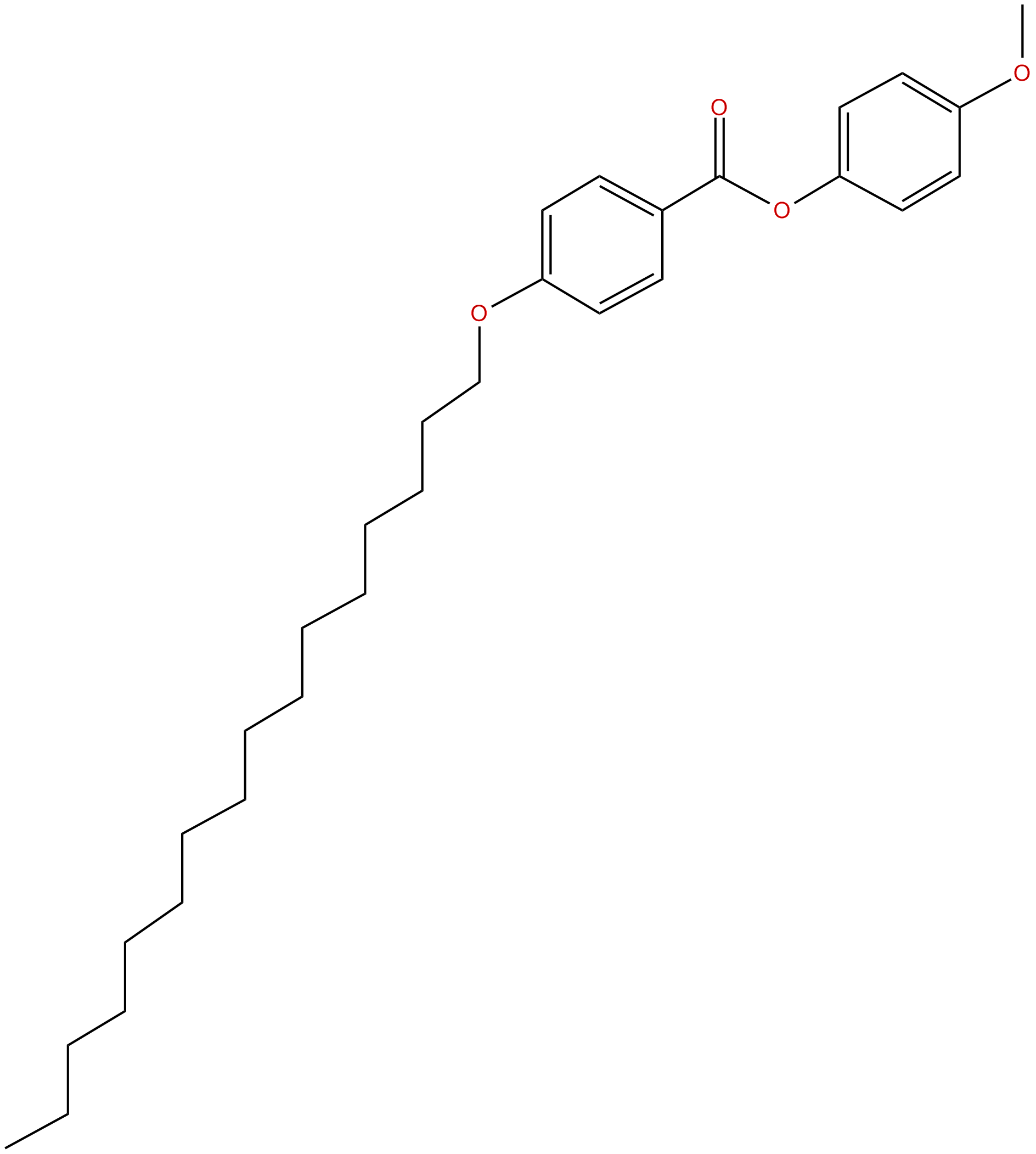 Image of benzoic acid, 4-(hexadecyloxy)-, 4-methoxyphenyl ester