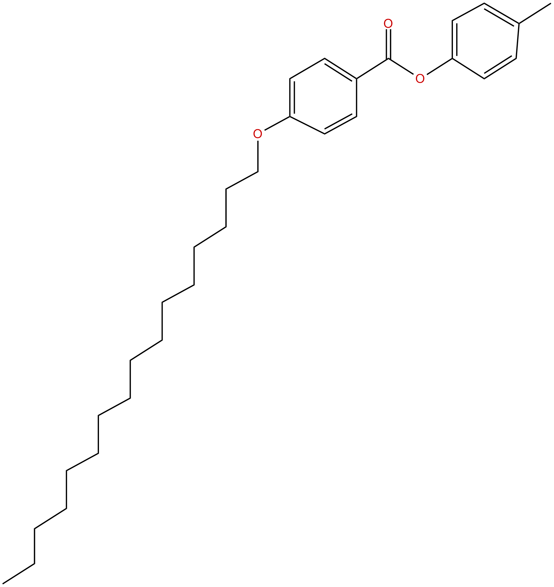 Image of benzoic acid, 4-(hexadecyloxy)-, 4-methylphenyl ester
