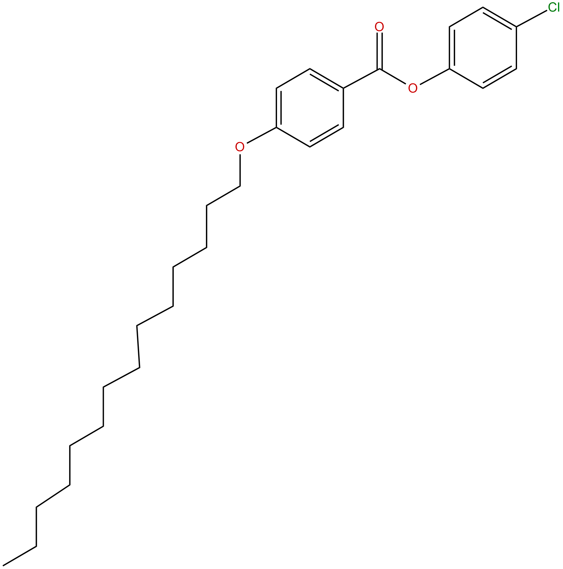 Image of Benzoic acid, 4-(tetradecyloxy)-, 4-chlorophenyl ester