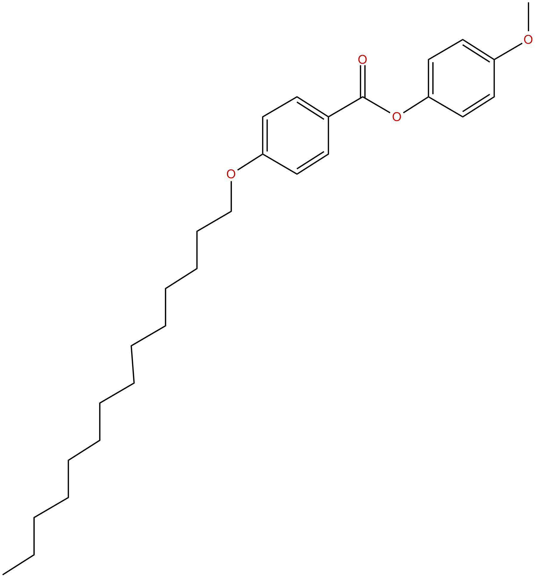 Image of benzoic acid, 4-(tetradecyloxy)-, 4-methoxyphenyl ester