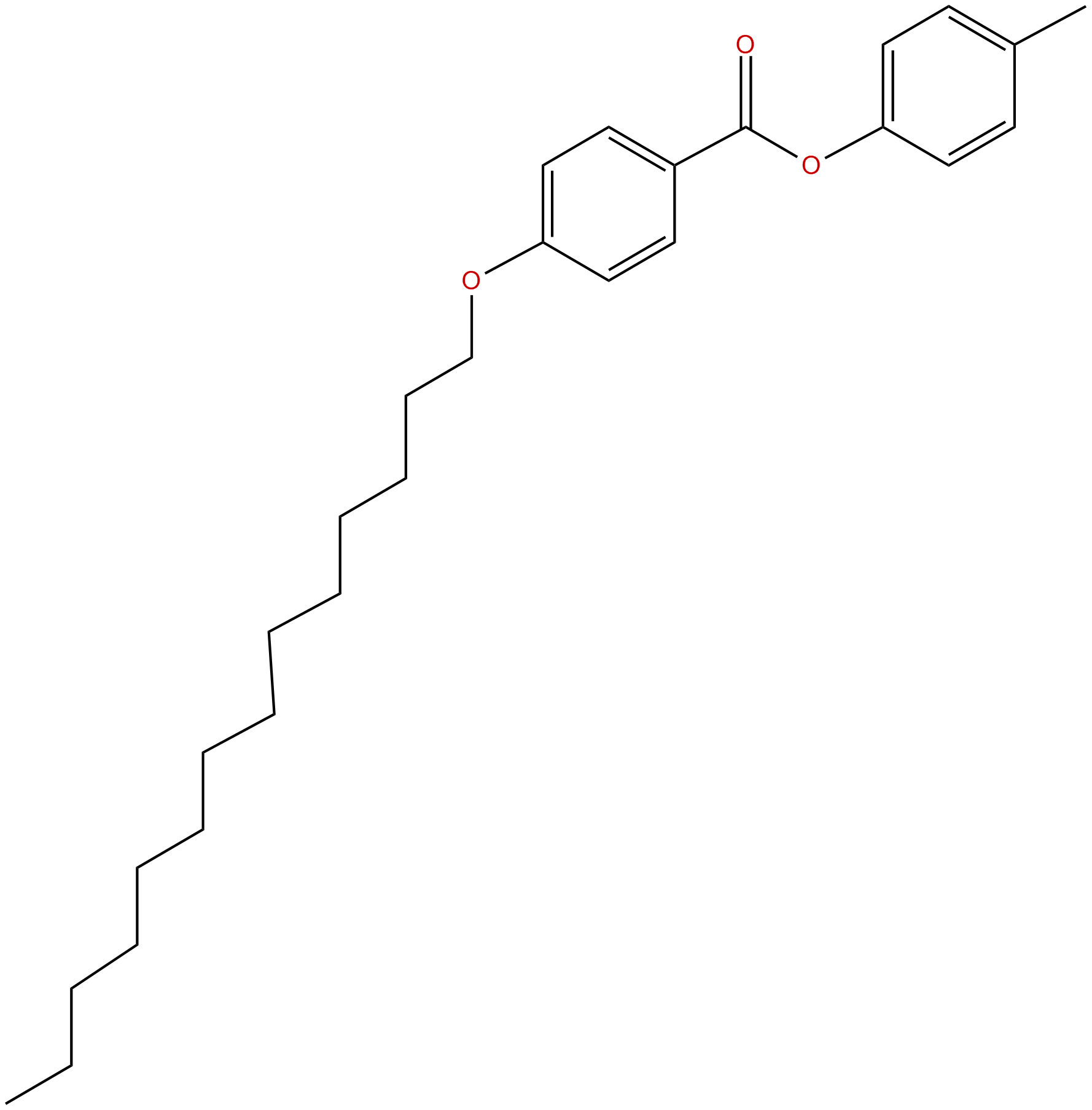 Image of benzoic acid, 4-(tetradecyloxy)-, 4-methylphenyl ester