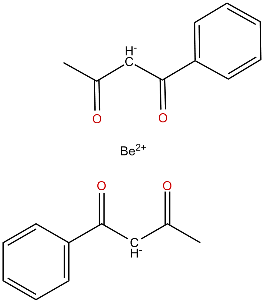 Image of beryllium, bis(1-phenyl-1,3-butanedionato-O,O')-, (t-4)-