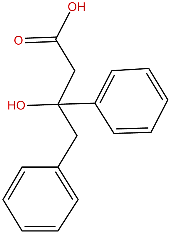Image of beta-hydroxy-beta-phenylbenzenebutanoic acid