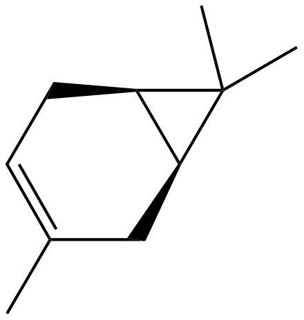 Image of bicyclo[4.1.0]hept-3-ene, 3,7,7-trimethyl-, (1S,6R)-
