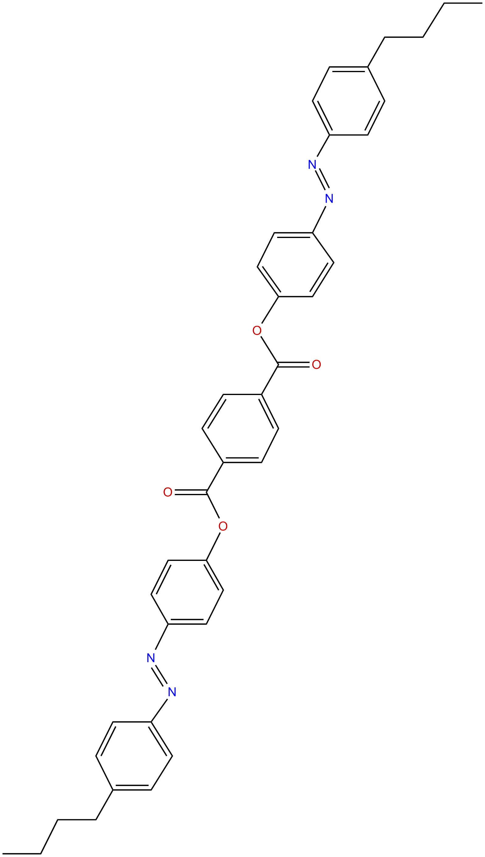 Image of bis[4-[(4-butylphenyl)azo]phenyl] 1,4-benzenedicarboxylate