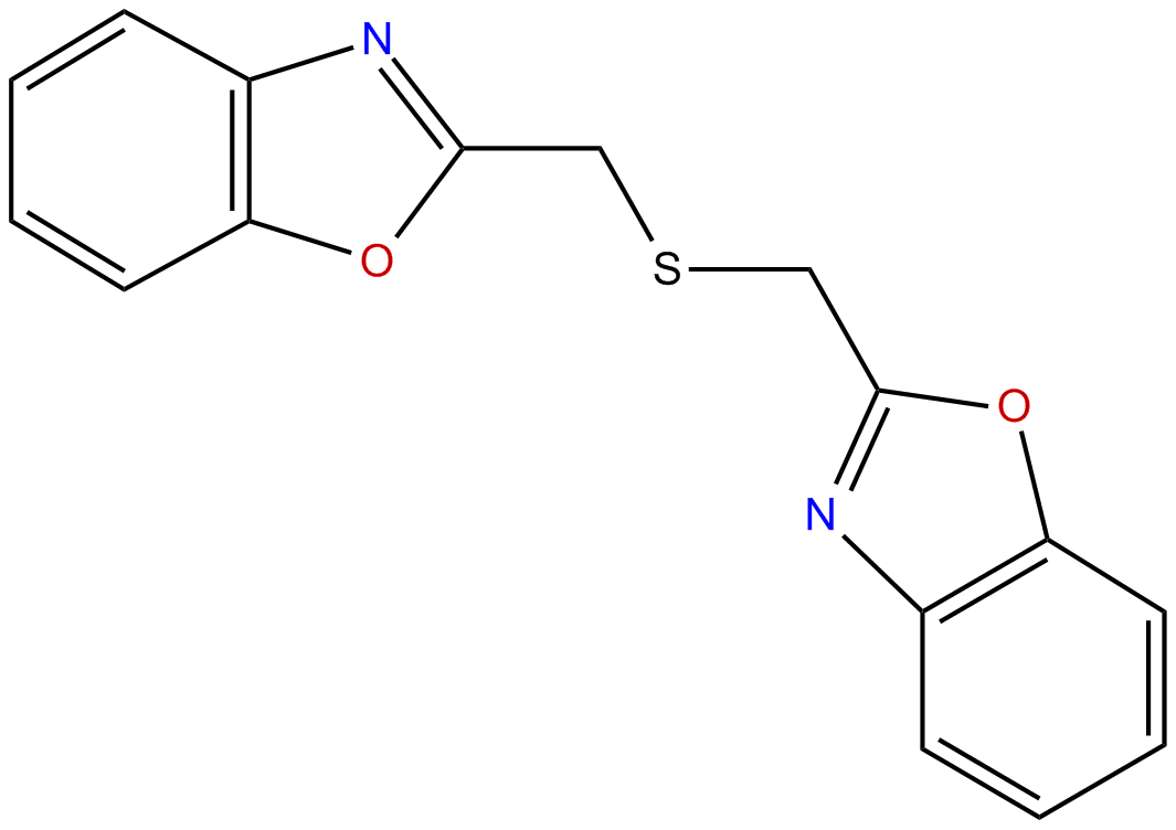 Image of bis(benzoxazolyl-2-methyl) sulfide