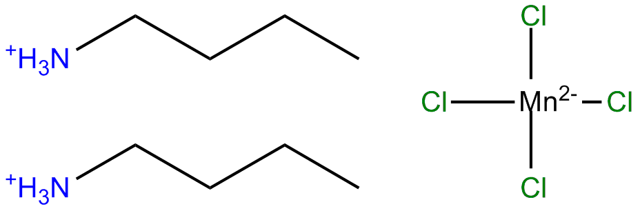 Image of bis(butylammonium) tetachloromanganate