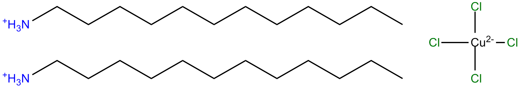 Image of bis(dodecylammonium) tetrachlorocuprate(II)