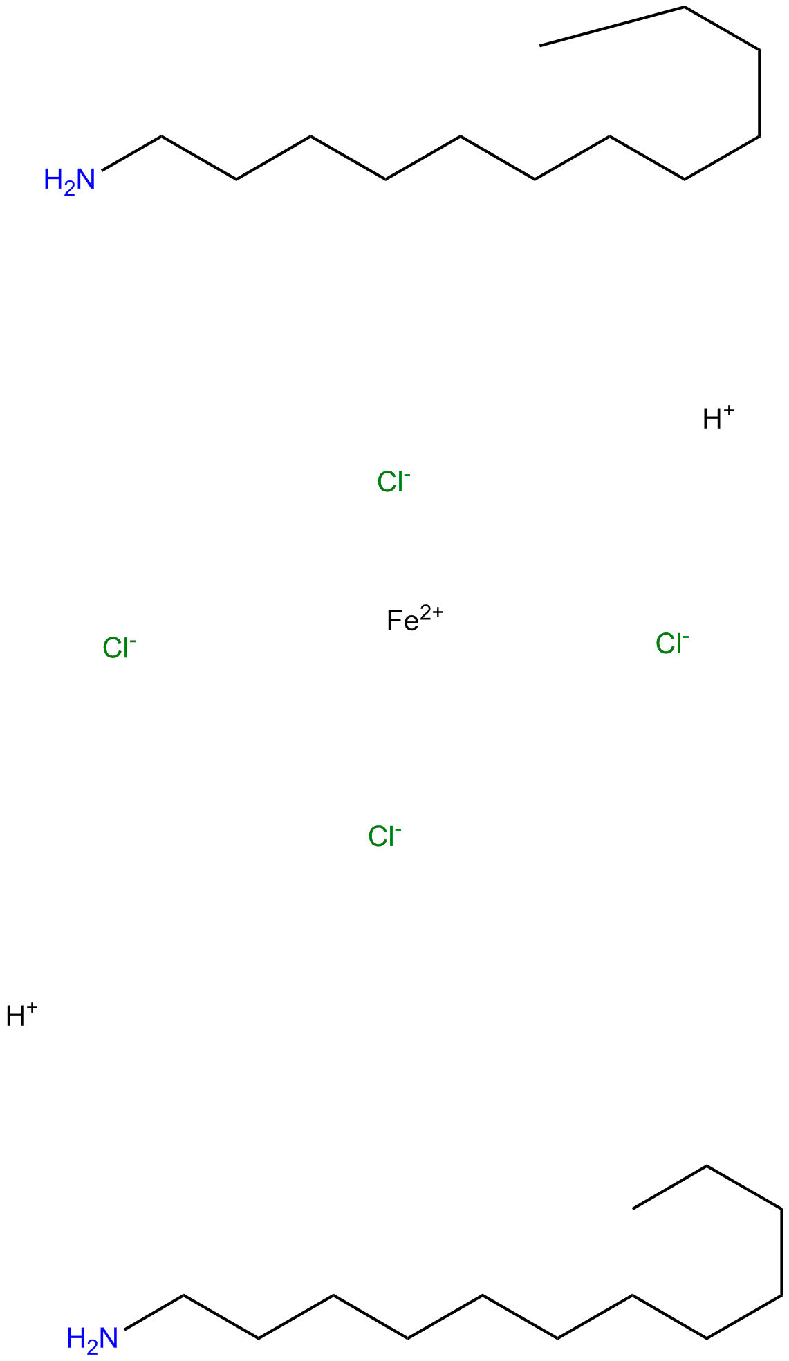 Image of bis(dodecylammonium) tetrachloroferrate(II)