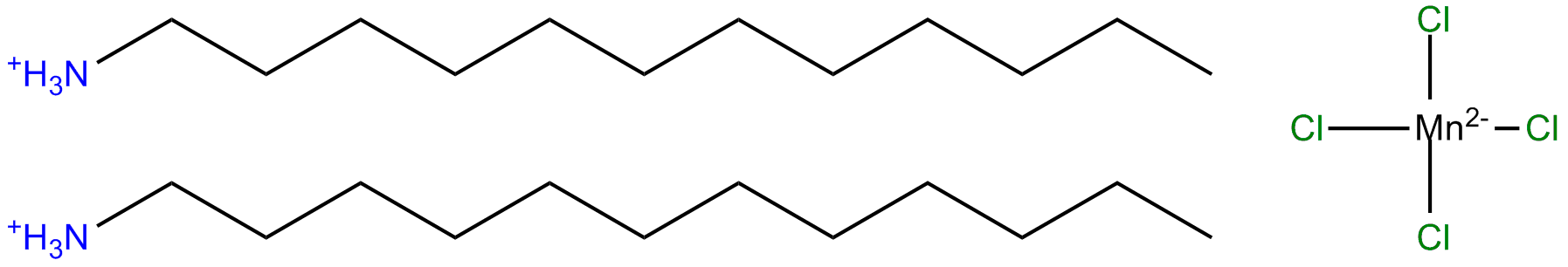 Image of bis(dodecylammonium) tetrachloromanganate (II)