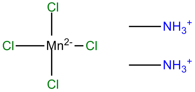 Image of bis(methylammonium) tetrachloromanganate(II)