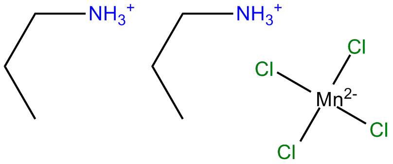 Image of bis(propylammonium) tetrachloromanganate (-2)