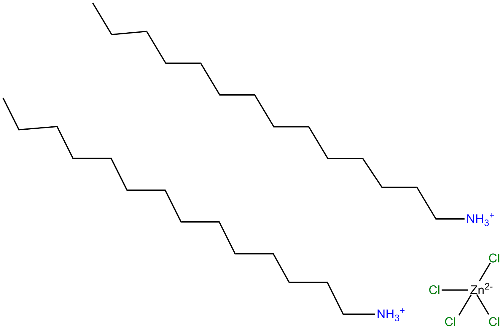 Image of bis(tetradecylammonium) tetrachlorozincate