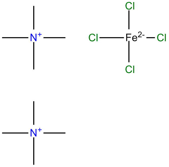 Image of bis(tetramethylammonium) tetachloroferrate