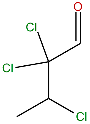 Image of butanal, 2,2,3-trichloro-