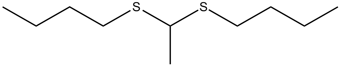 Image of butane, 1,1'-[ethylidenebis(thio)]bis-