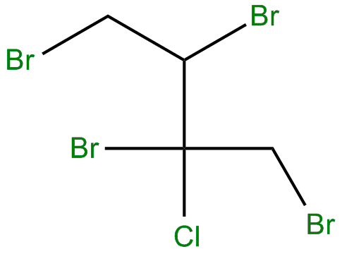 Image of butane, 1,2,3,4-tetrabromo-2-chloro-