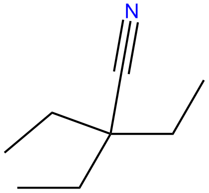 Image of butanenitrile, 2,2-diethyl-