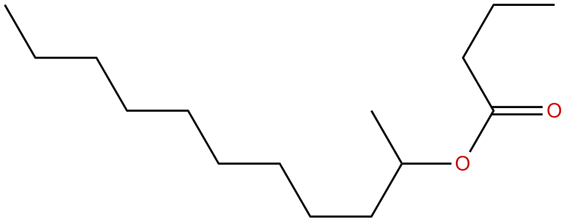 Image of butanoic acid, 1-methyldecyl ester