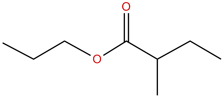 Image of butanoic acid, 2-methyl-, propyl ester