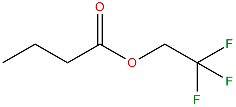 Image of butanoic acid, 2,2,2-trifluoroethyl ester