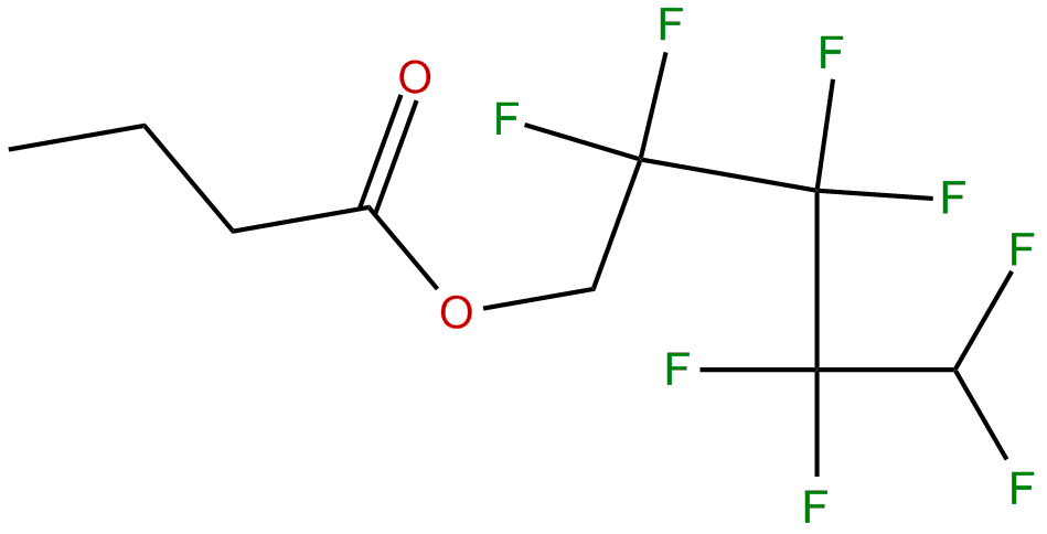 Image of butanoic acid, 2,2,3,3,4,4,5,5-octafluoropentyl ester