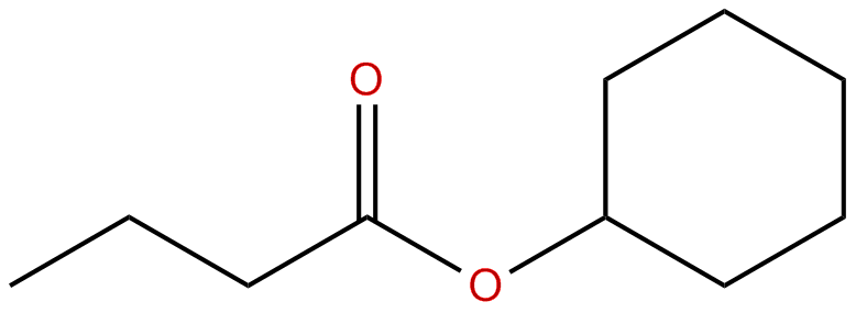 Image of butanoic acid, cyclohexyl ester
