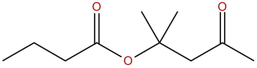 Image of butyric acid, 4-methyl-2-pentanone-4-ol ester