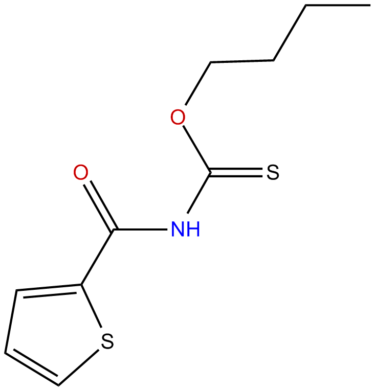 Image of carbamothioic acid, N-(2-thienylcarbonyl)-, o-butyl ester