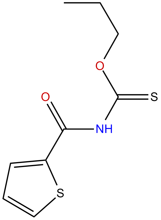 Image of carbamothioic acid, N-(2-thienylcarbonyl)-, o-propyl ester