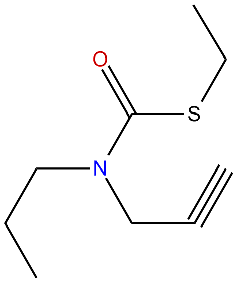 Image of carbamothioic acid, propyl-2-propynyl-, S-ethyl ester