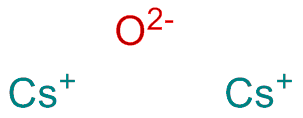 Image of cesium oxide (Cs2O)