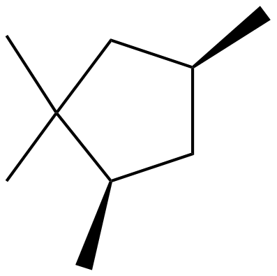Image of cis-1,1,2,4-tetramethylcyclopentane