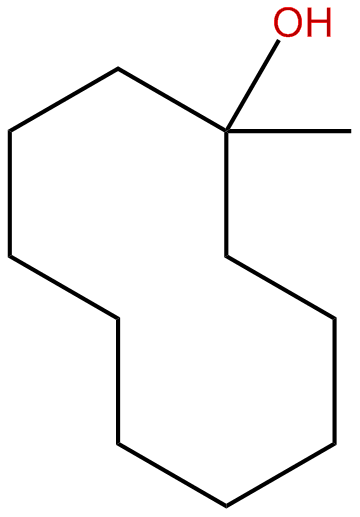 Image of cyclodecanol, 1-methyl-
