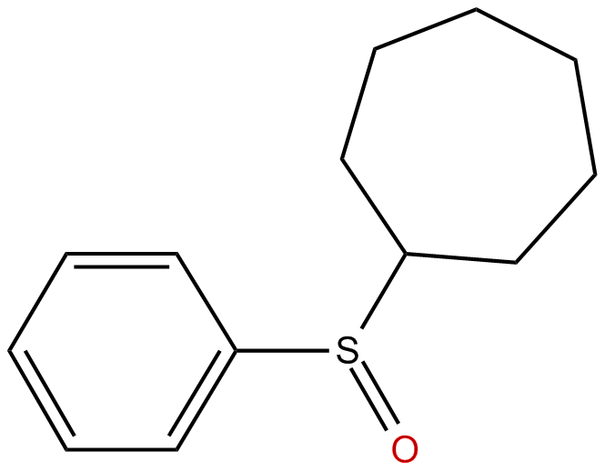 Image of cycloheptyl phenyl sulfoxide