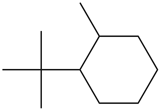 Image of cyclohexane, 1-(1,1-dimethylethyl)-2-methyl-