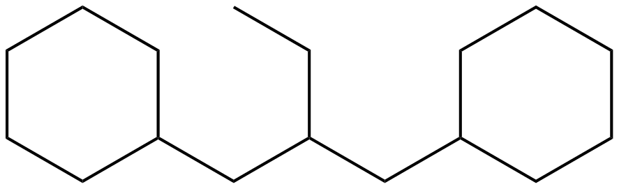 Image of cyclohexane, 1,1'-(2-ethyl-1,3-propanediyl)bis-