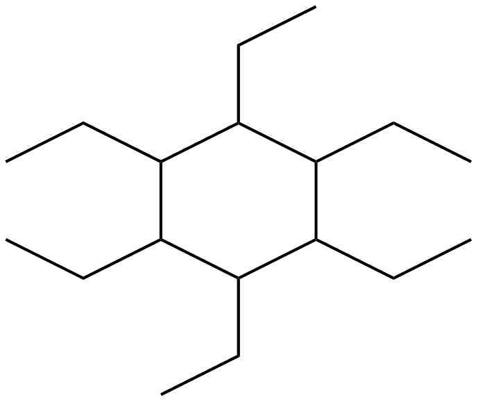 Image of cyclohexane, 1,2,3,4,5,6-hexaethyl-